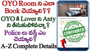 how to book oyo rooms in Telugu all oyo room details oyo rooms for unmarried couples [upl. by Gare440]