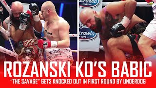 Alen Babic KNOCKED OUT in 1ST ROUND by Rozanski Post Fight Review NO FOOTAGE [upl. by Celisse]