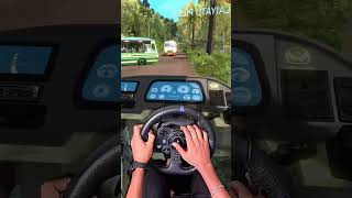 quotPolice vs Bus Chase Ends Eurotruck Simulator 2 Tamil Steering Wheel Logitech g29 shortsvideo [upl. by Ahsena519]