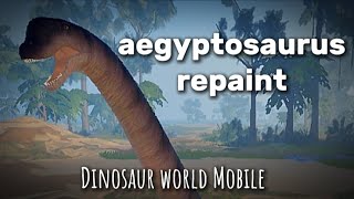 aegyptosaurus repaint dinosaur world mobile [upl. by Tawnya]