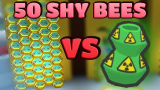 50 Shy Bees VS Pesticide Planter  Bee Swarm Simulator [upl. by Evangeline]