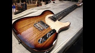 Zebrawood top custom guitar  final Assembly [upl. by Ias]