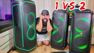 Which is better DUAL JBL Partybox 710 or ONE JBL Partybox Ultimate BASS and Loudness test [upl. by Caro441]