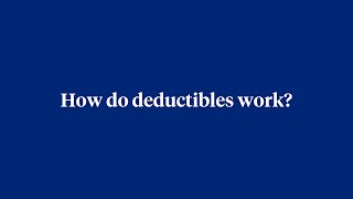 What is a deductible [upl. by Hennahane]