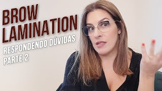 Tirando dúvidas sobre Brow Lamination  Parte 2 [upl. by Stander]