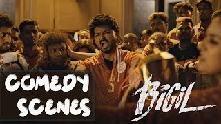 Bigil  Tamil Movie  Comedy Scenes Compilation  Vijay  Nayanthara  English Subtitles [upl. by Crockett]