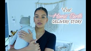 My Home Birth vbac Delivery  drug free [upl. by Negris]