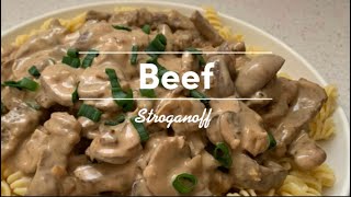 Easy Beef Stroganoff Recipe [upl. by Ativoj326]