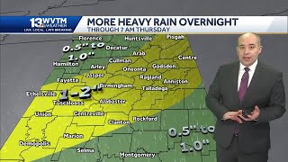 Flood Watch Alabamas weather forecast stays rainy and stormy on Thursday [upl. by Maya250]