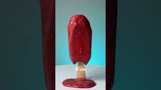 How long does it take to melt ice cream Talenti red popsicle time lapse [upl. by Giacopo690]