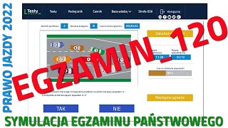 ✅❌Cały egzamin na prawo jazdy 2022❌✅ część 120 kategoria B [upl. by Rafaellle]