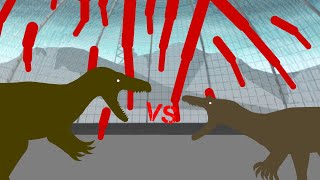 Suchomimus Vs Baryonyx  Short Stick Node Animation [upl. by Almallah]