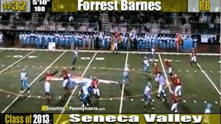 PA 2013 Forrest Barnes  Seneca Valley  RB32  Jr yr  PROMO [upl. by Gaw409]