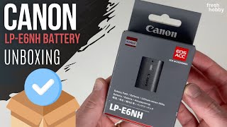 Canon Camera Battery LPE6NH Unboxing [upl. by Corydon]