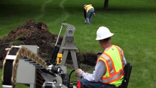 Grundodrill 4X® Compact HDD  Polyethylene Pipe Installation [upl. by Dobrinsky]