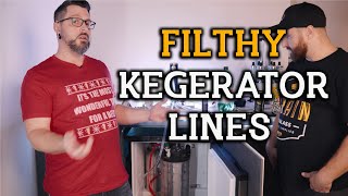 How To Clean Your Kegerator Beer Lines  Dirty Lines  Dirty Beer [upl. by Ynamrej]