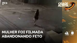 Cachorro saiu com feto na boca mulher foi filmada abandonando o bebê  Cidade Alerta CE [upl. by Ohce401]