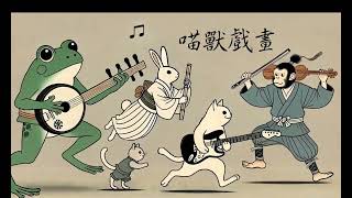 Shamisen X Electric Guitar X Flute X Violin【喵獸戲畫】Background Music for Studying AIgenerated [upl. by Ibrek]