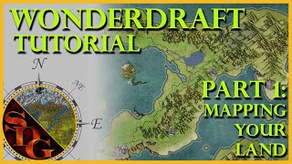 Intro To Wonderdraft Tutorial Part 1  Land [upl. by Ennaeerb]