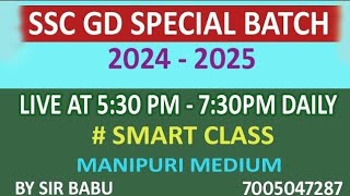 SSC GD amp TA SPECIAL LIVE CLASS [upl. by Barimah]