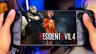 Resident Evil 4 Remake  Steam Deck OLED Gameplay 4K HDR [upl. by Annahahs]