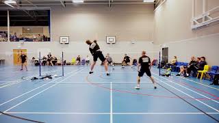 Badminton England Avon Tier 4 Tournament  DrewSteve vs BenJamie [upl. by Helmer262]