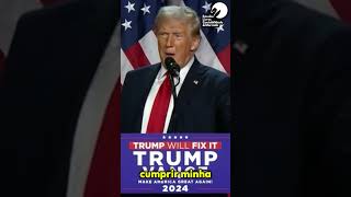 Discurso de Vitória Histórico de Donald Trump em 2024 [upl. by Ayerim270]