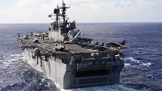 The US militarys commendable bravery with the USS Makin Island in the Red Sea [upl. by Asilat]