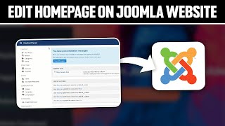 How To Edit Homepage On Joomla Website 2024 Full Tutorial [upl. by Alage450]