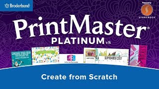 Create from Scratch using PrintMaster 8 [upl. by Naed]