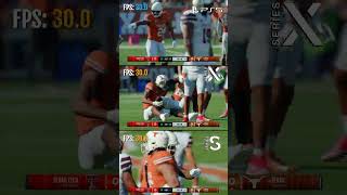 EA Sports College Football 25 Xbox Series S vs Series X vs PS5 Comparison [upl. by Eudora490]