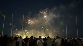 Festival pyrotechnique Cannes 2024 feux d’artifice [upl. by Dolphin]