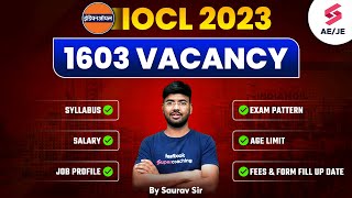 IOCL Apprentice Recruitment 2023 Apply Online  IOCL Recruitment 2023 Syllabus Exam Pattern Salary [upl. by Revilo]