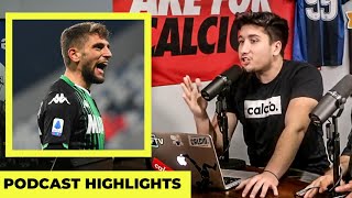 Is Domenico Berardi a champion  Podcast Highlights [upl. by Anerul]