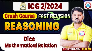 ICG 22024 ICG Reasoning Crash Course Dice ICG Reasoning Fast Revision By Rohit Sir [upl. by Erolyat]