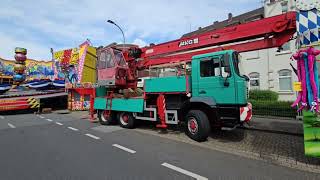 Aufbau Kirmes  Opbouw Kermis Geldern 2024 [upl. by Kandace]