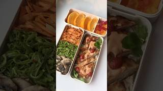 pack lunch with me 🍢🧁 shorts asmr lunchbox satisfying food healthy lunchideas asianfood [upl. by Renata54]