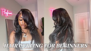 How to curl your hair Barrel curls  T3 micro curler howto curlingiron [upl. by Buchheim699]