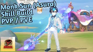 Monk Sun PVPPVE Skill build ASURA  Cloud Song Saga Of Skywalkers [upl. by Akerley]