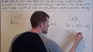 Percent Word Problem  SAT Math [upl. by Marva]