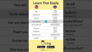 Learn Thai easily with Ling app [upl. by Enyal]