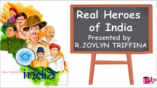 Freedom Fighters of India  Real Heroes of India  kids learning [upl. by Ube]