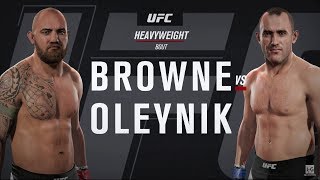 EA Sports UFC 2  Travis Browne vs Alexey Oleynik UFC 213 Full Fight Simulation [upl. by Coulombe]