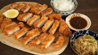 Porc pané Tonkatsu et Sauce Tonkatsu  recette facile L’un des plats les plus connus du Japon [upl. by Maidy]