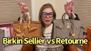 Hermes Birkin Sellier vs Birkin Retourne in depth review Which Birkin is my favorite🤗🤔🤎 [upl. by Kcirderfla]