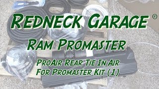 ProAir Ram Promaster Tie In Rear Air Installation Part 1 [upl. by Canfield]