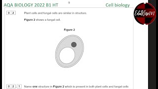 AQA GCSE Biology 2022  Paper 1 Q2 Higher Tier Past paper Questions walk through on Cell Biology [upl. by Desmond170]