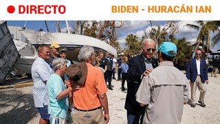 HURACÁN IAN BIDEN visita las ZONAS AFECTADAS por el HISTÓRICO CICLÓN  RTVE Noticias [upl. by Harat286]