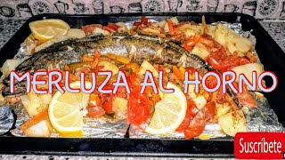 PESCADO AL HORNO En Papel AluminioCon Verduras Y Limón En Pocos Minutos [upl. by Anikat]