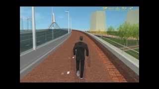 Virtuele wandeling over stadsbrug De Oversteek [upl. by Ziwot]